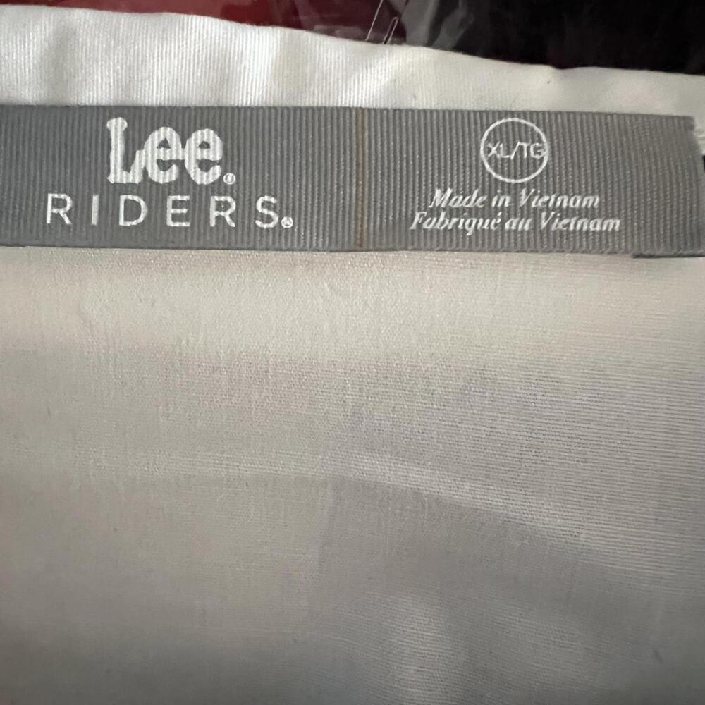 Riders by Lee - Women's White Button-Up Long Sleeve Shirt - Size XL - Picture 2 of 4